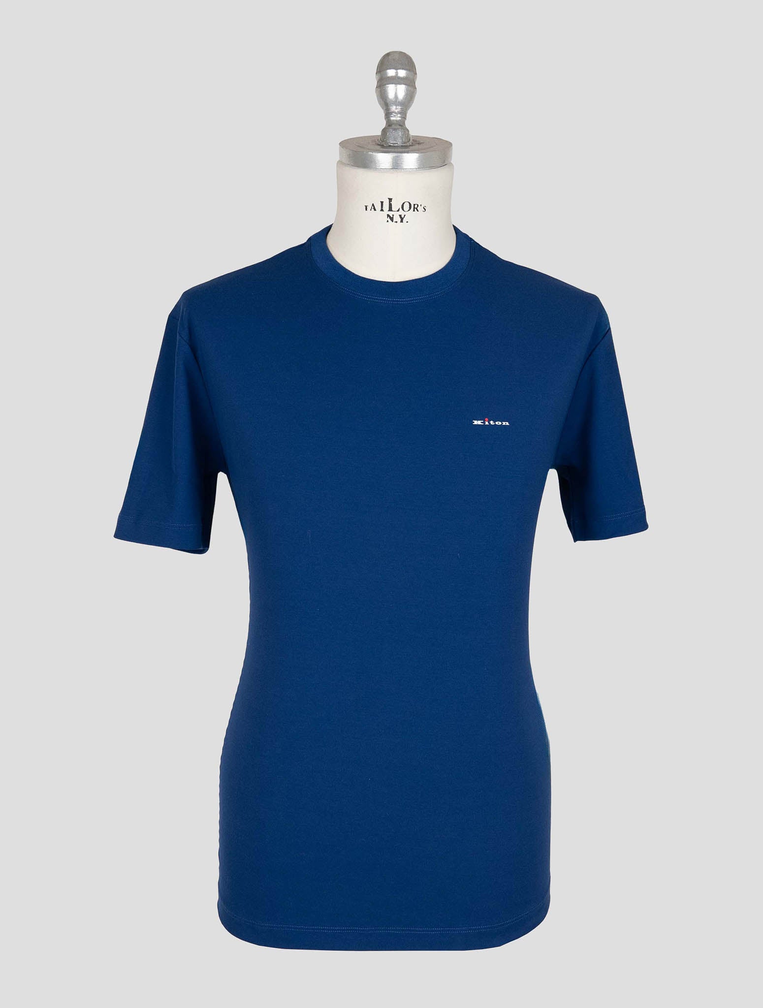 Kiton Blue Cotton T-shirt