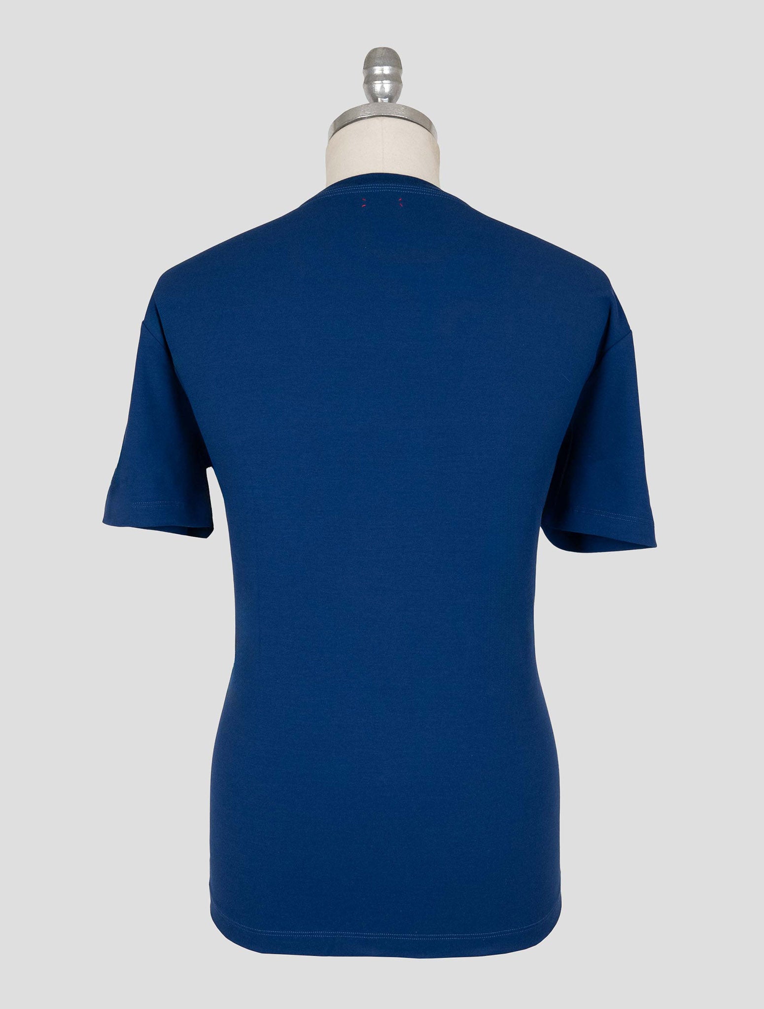 Kiton Blue Cotton T-shirt