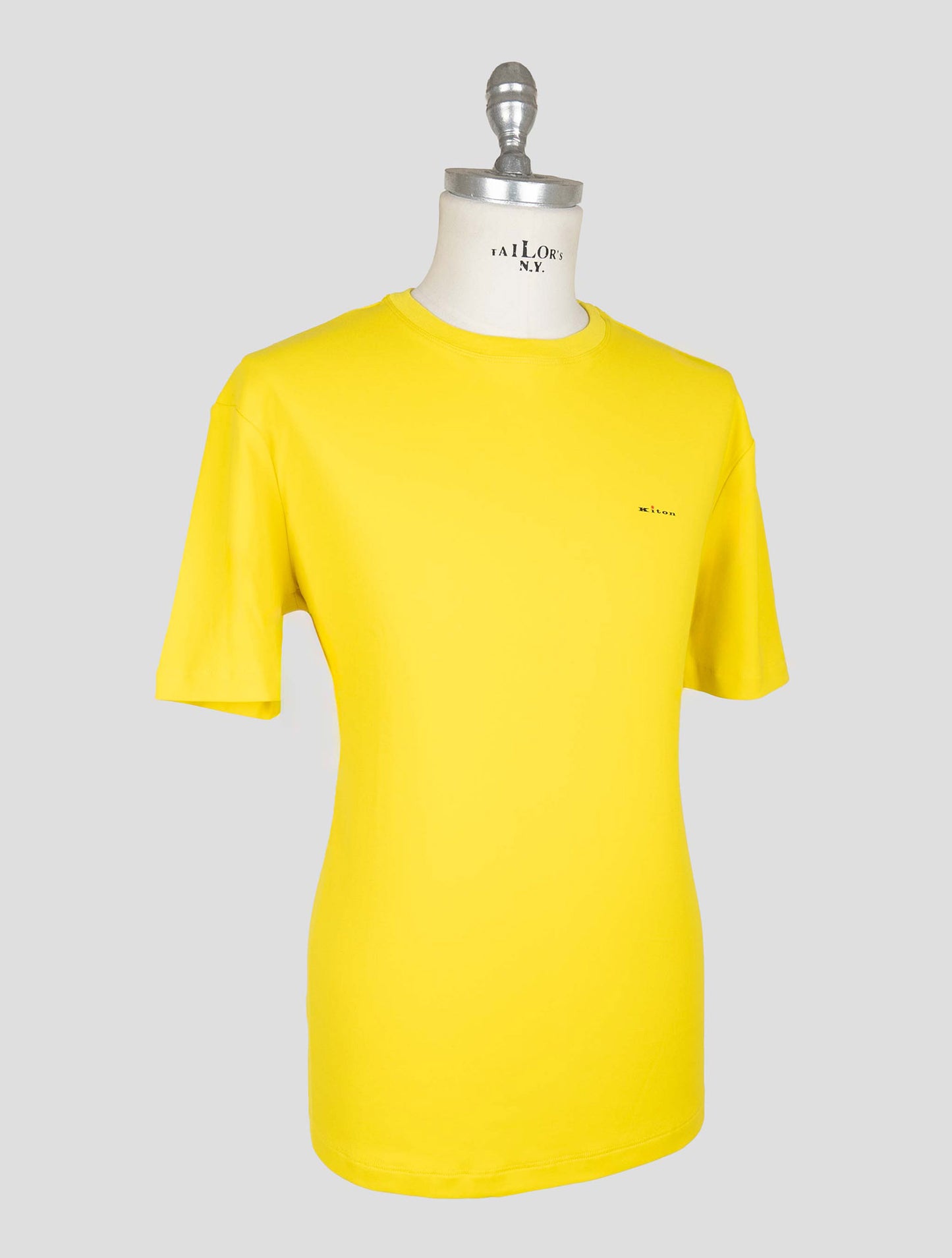 Kiton Yellow Cotton T-shirt