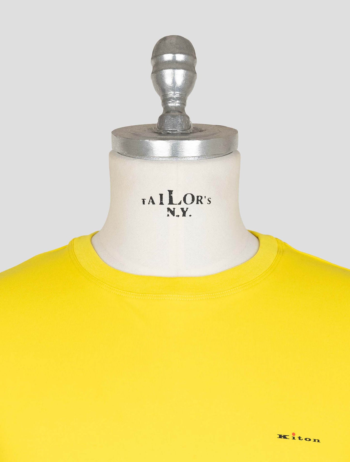 Kiton Yellow Cotton T-shirt