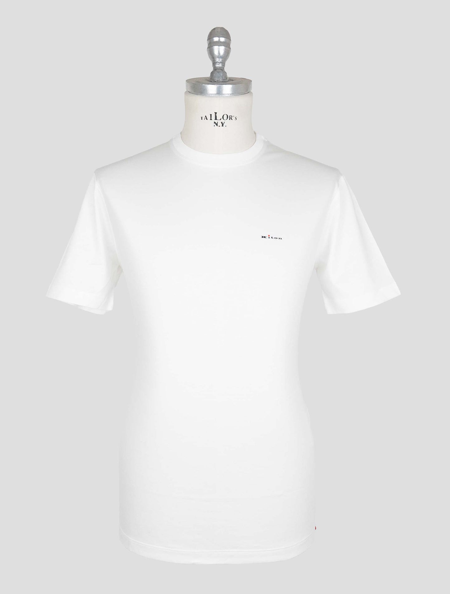 Kiton White Cotton T-shirt