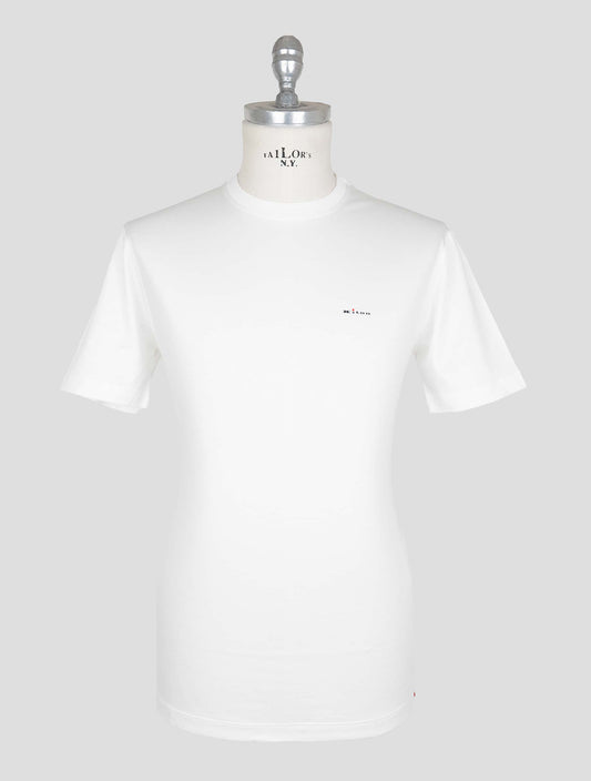 Kiton White Cotton T-shirt