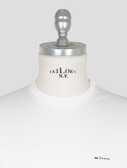 Kiton White Cotton T-shirt