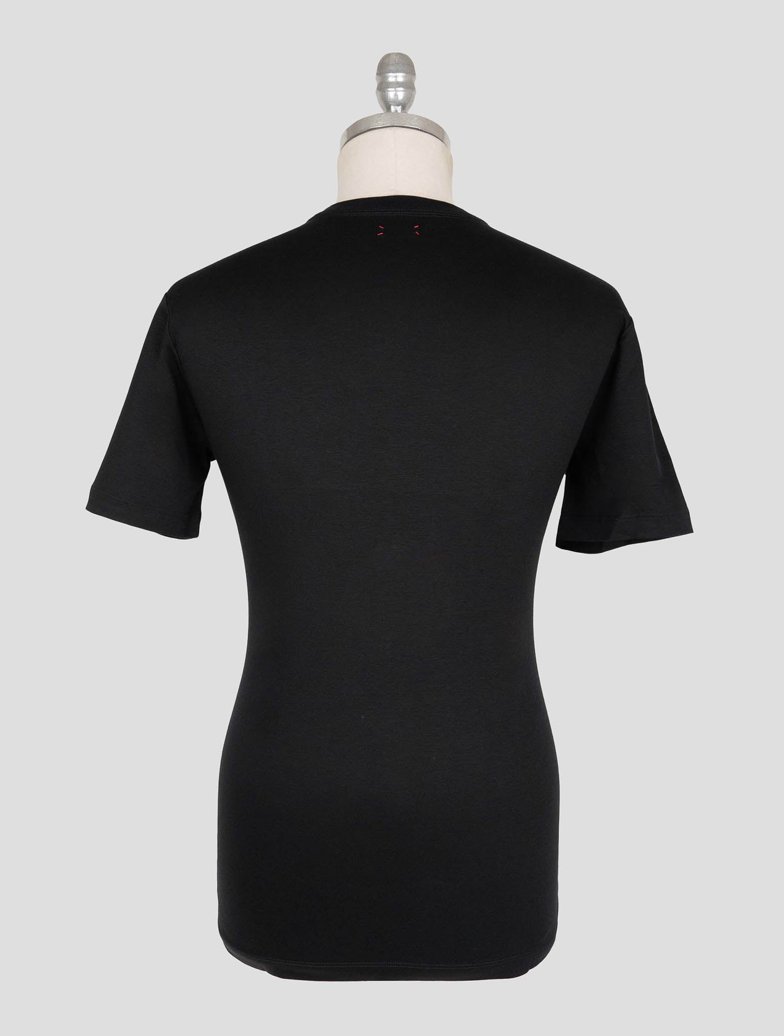 Kiton Black Cotton T-shirt