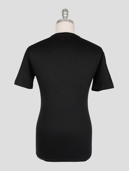 Kiton Black Cotton T-shirt