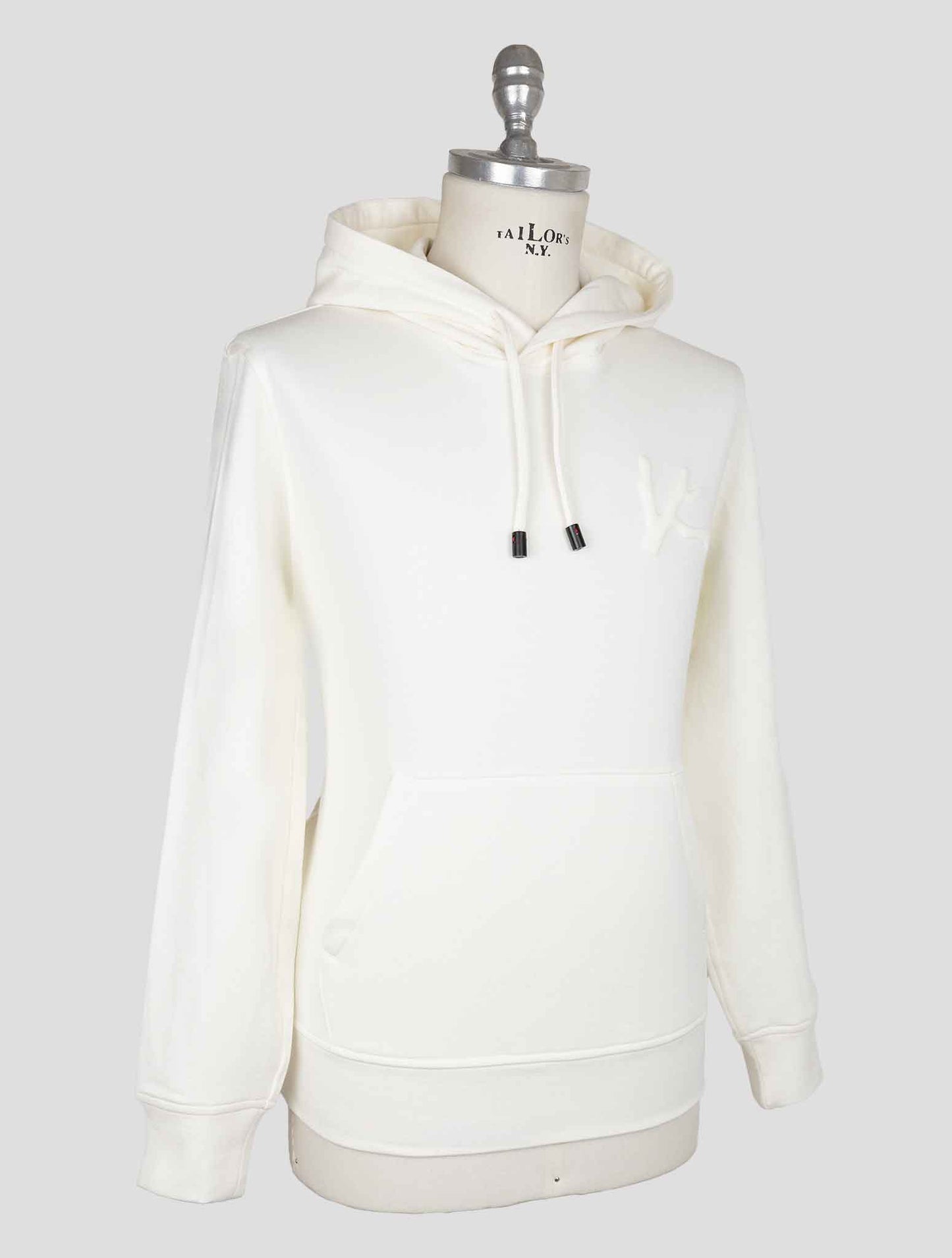 Isaia White Cotton Silk Pl Sweater Hoodie