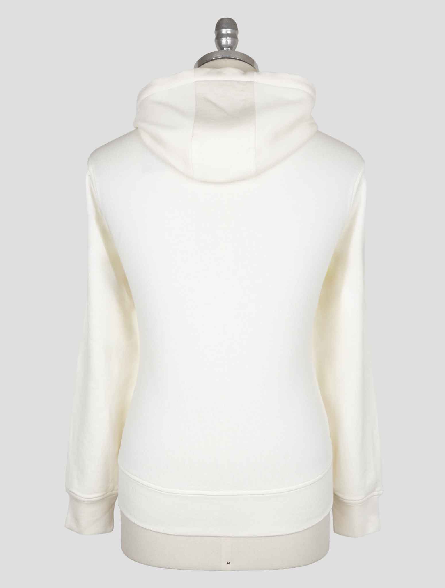 Isaia White Cotton Silk Pl Sweater Hoodie