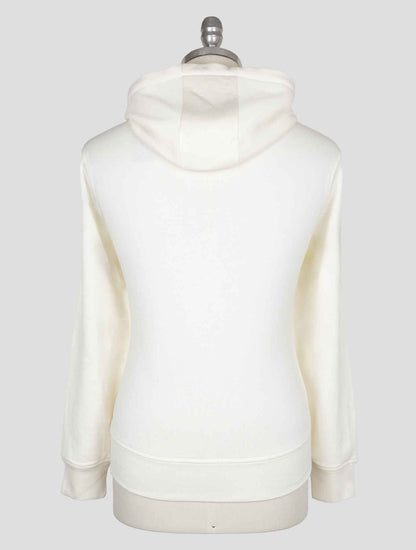 Isaia White Cotton Silk Pl Sweater Hoodie