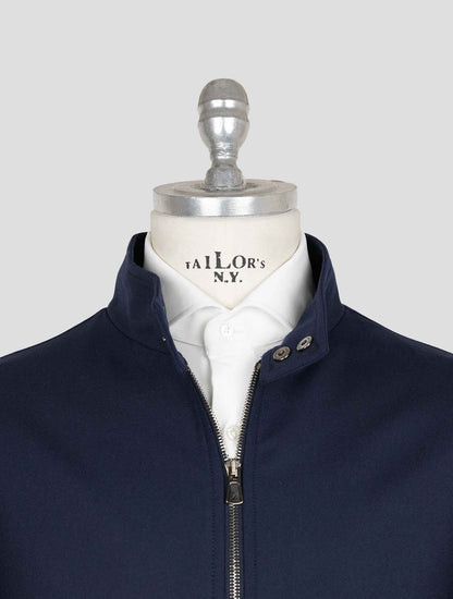 Isaia Blue Wool Ea Pa Coat