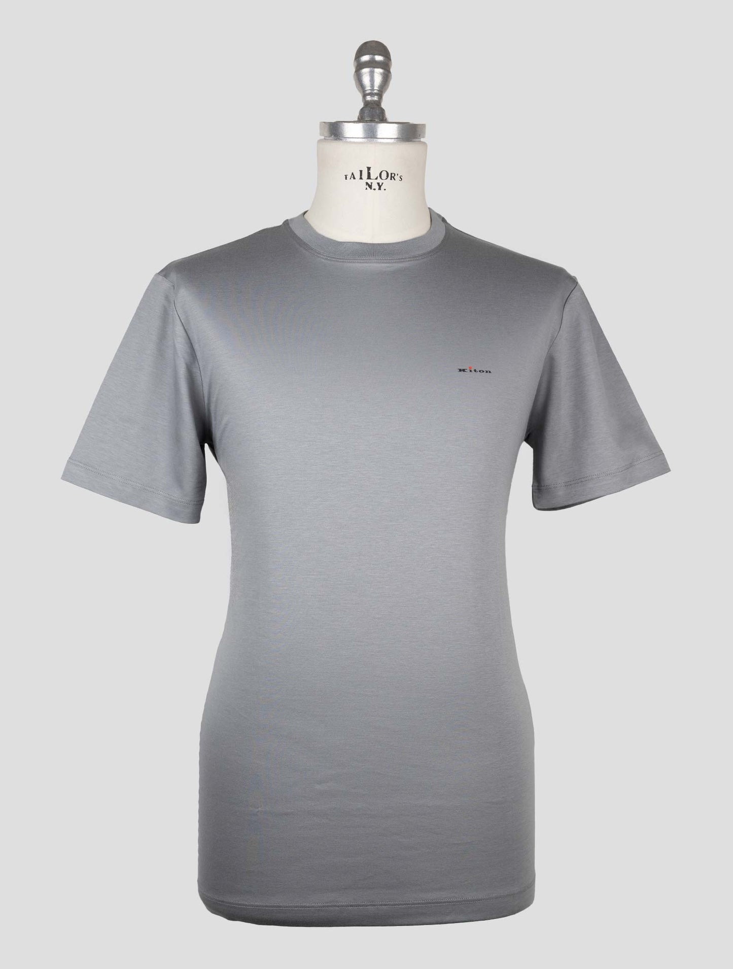 Kiton Gray Cotton T-shirt