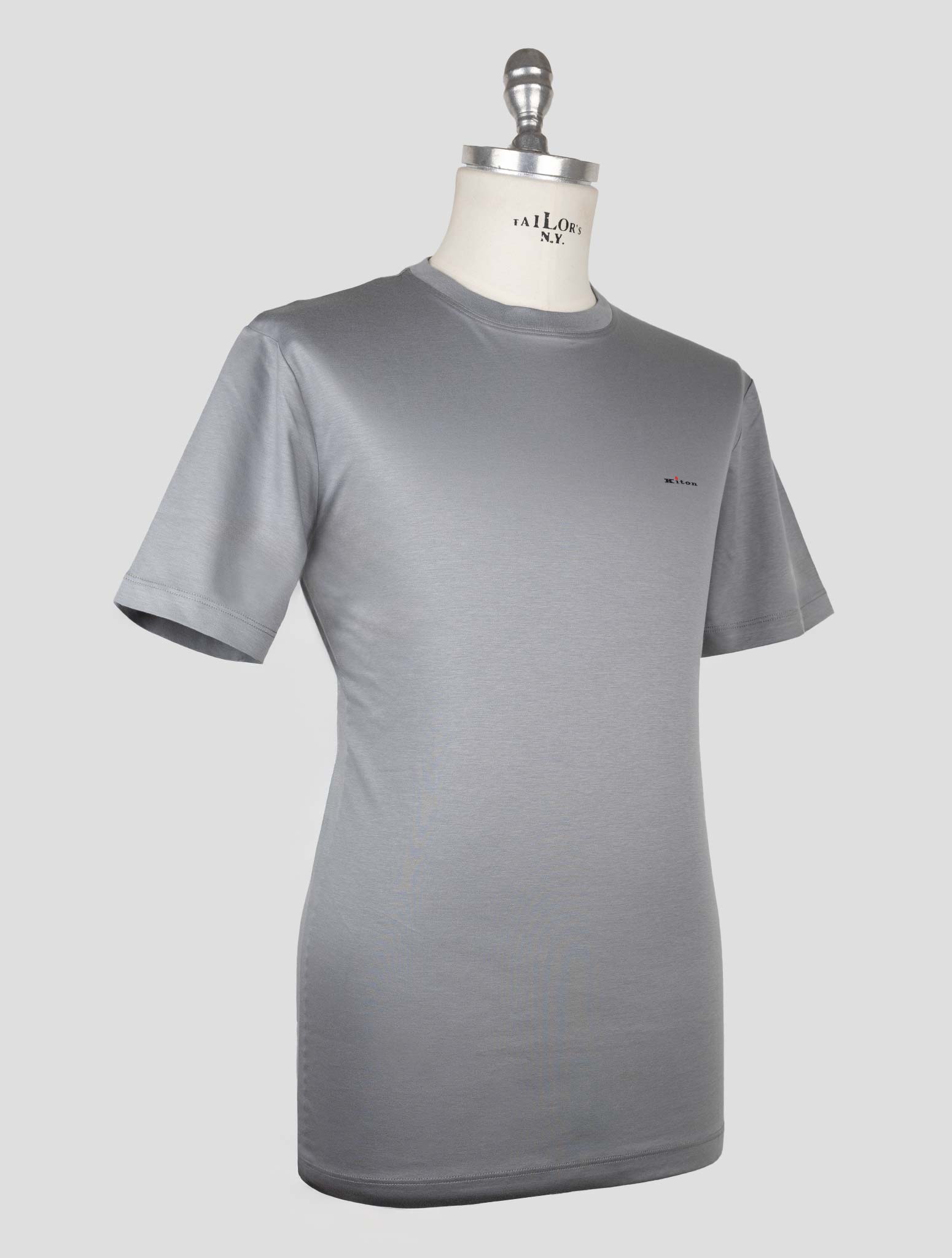 Kiton Gray Cotton T-shirt