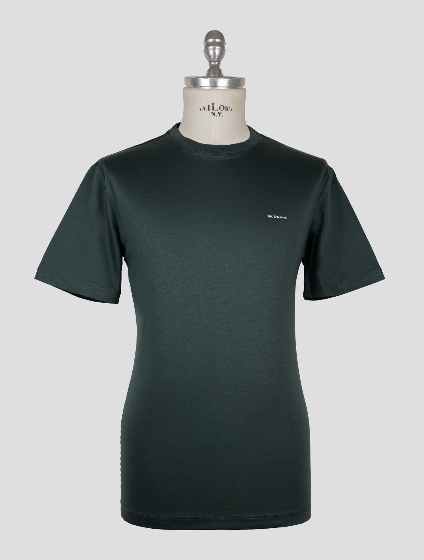 Kiton Green Cotton T-shirt