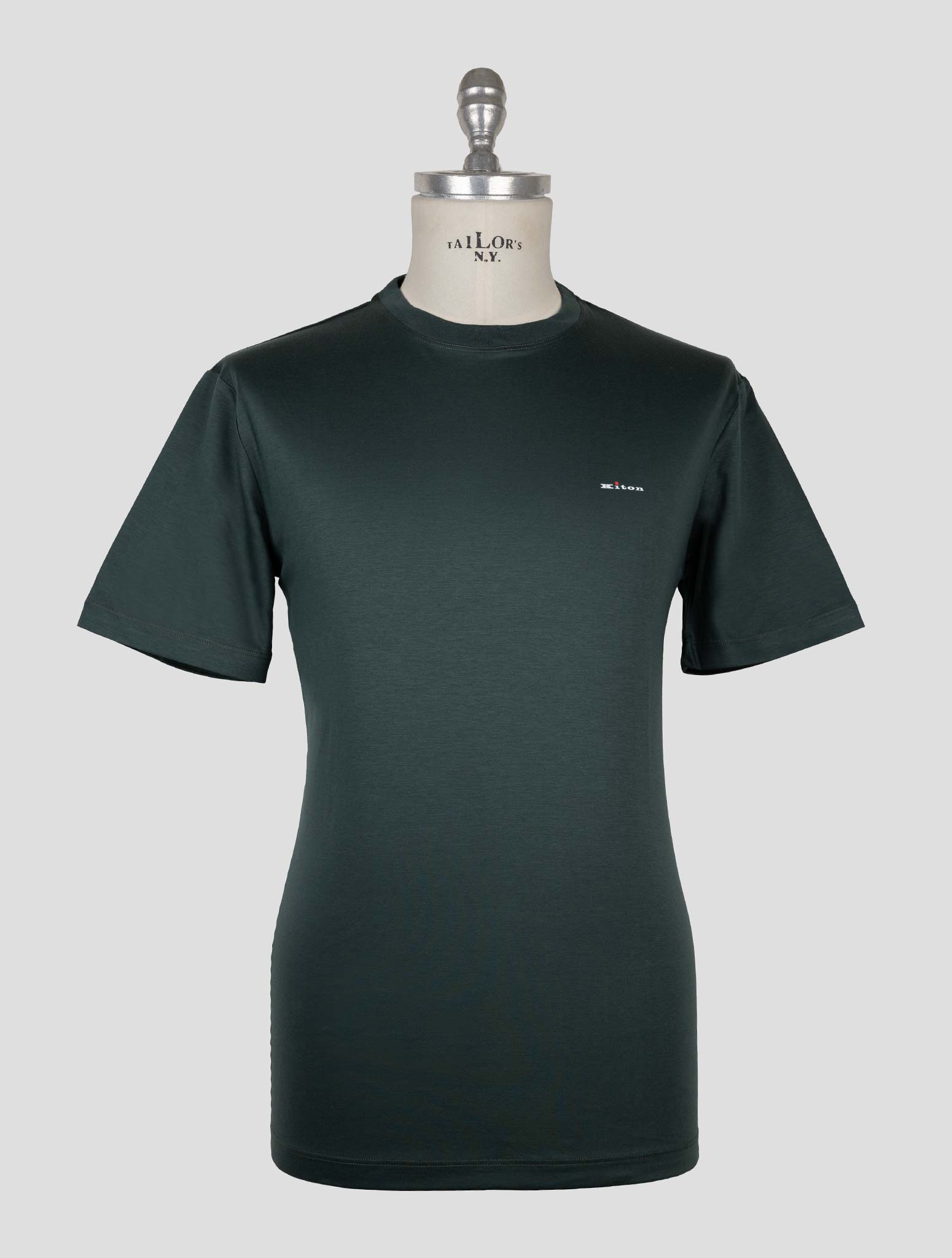 Kiton Green Cotton T-shirt
