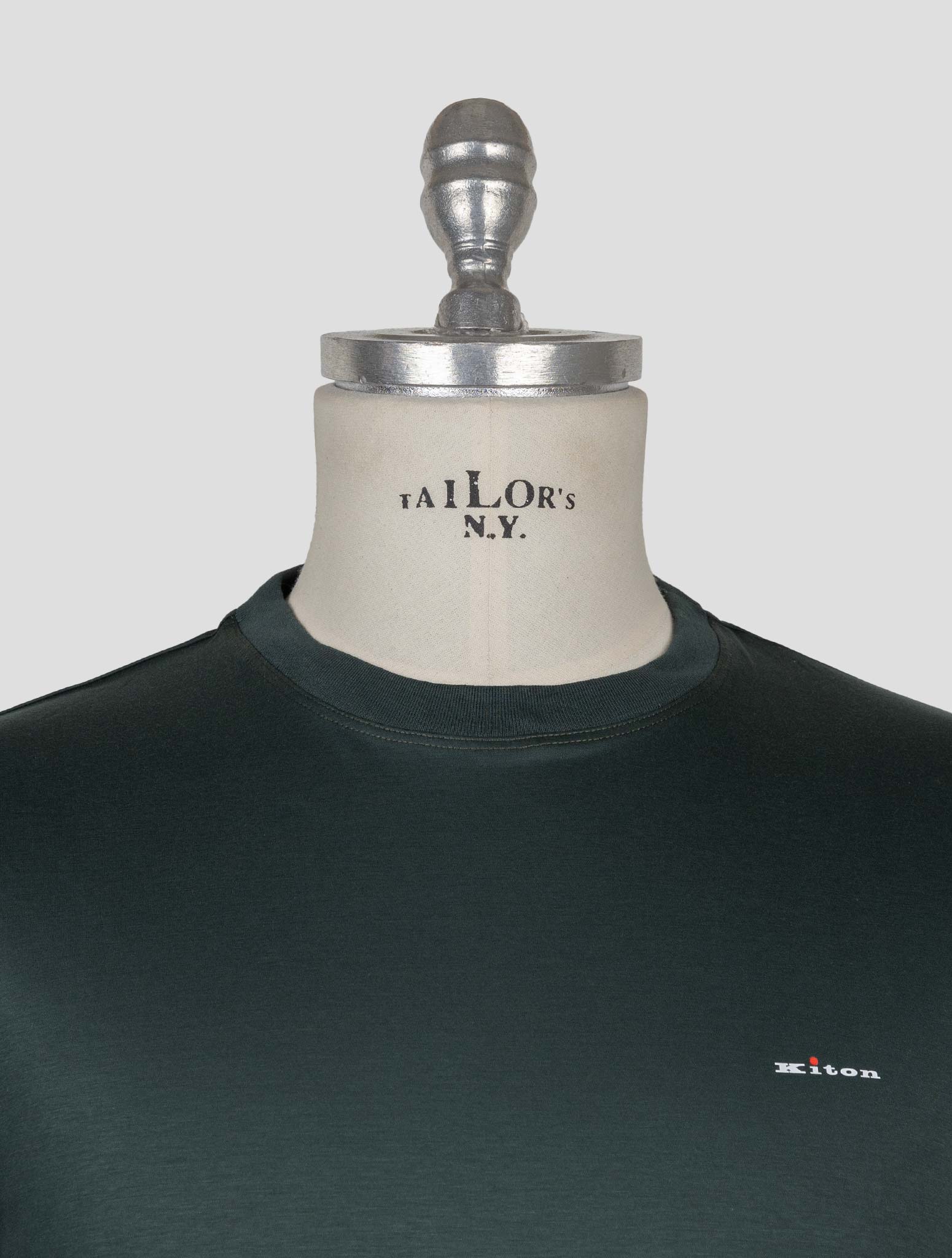 Kiton Green Cotton T-shirt