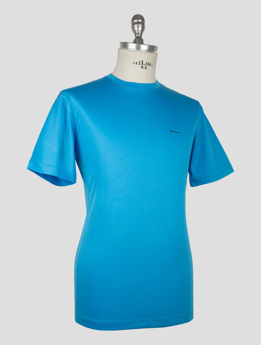 Kiton Light Blue Cotton T-Shirt