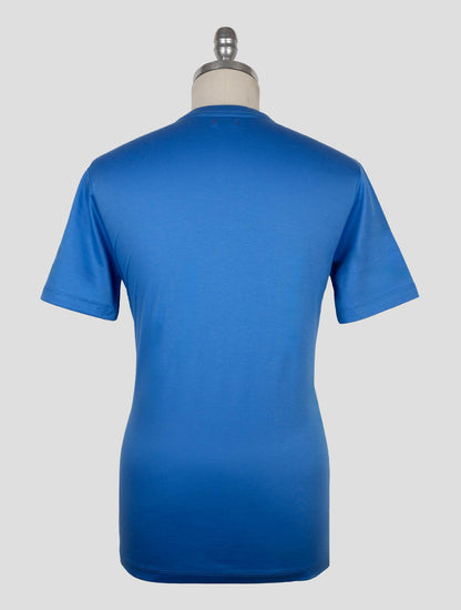 Kiton Blue Cotton T-Shirt