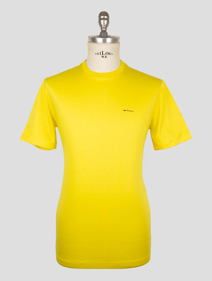 Kiton Yellow Cotton T-Shirt