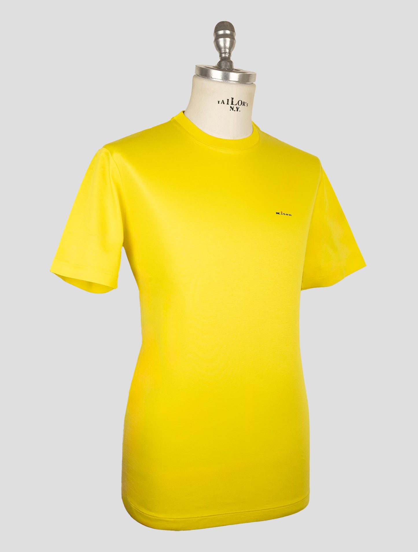 Kiton Yellow Cotton T-Shirt