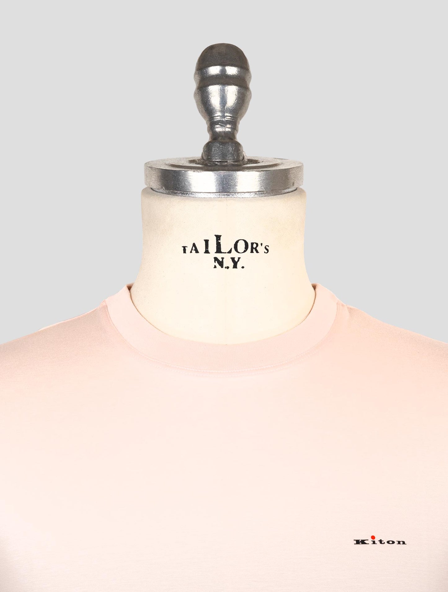 Kiton Pink Cotton T-Shirt