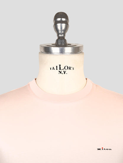 Kiton Pink Cotton T-Shirt