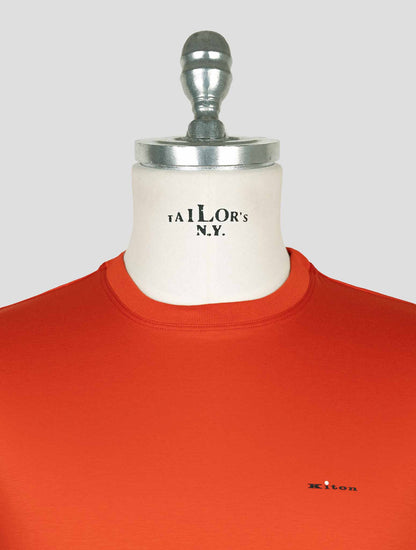 Kiton Red Cotton T-Shirt