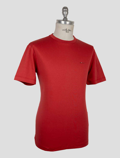 Kiton Red Cotton T-Shirt