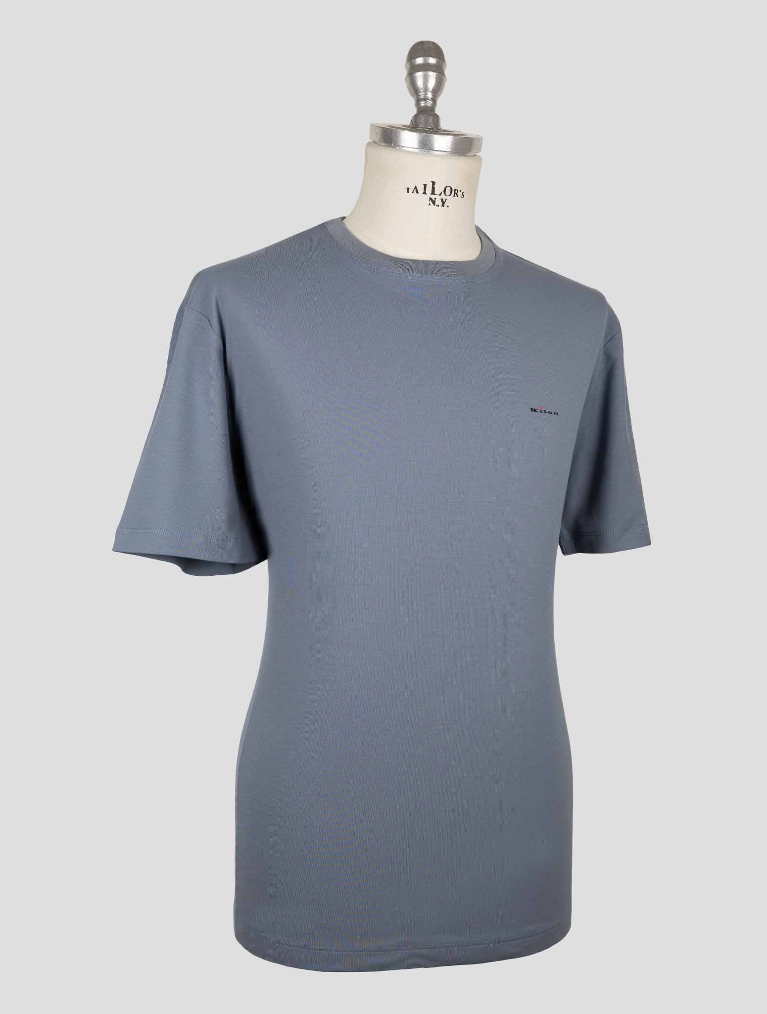 Kiton Gray Cotton T-Shirt