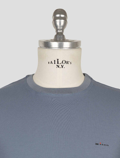 Kiton Gray Cotton T-Shirt