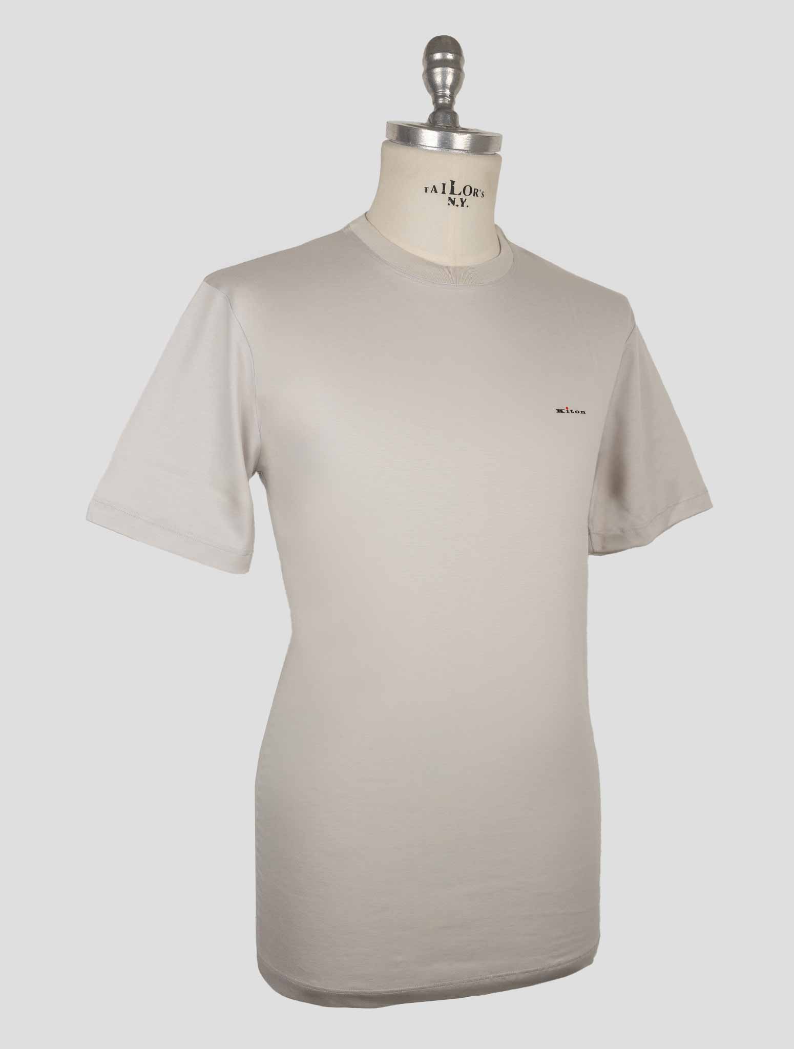 Kiton Gray Cotton T-Shirt
