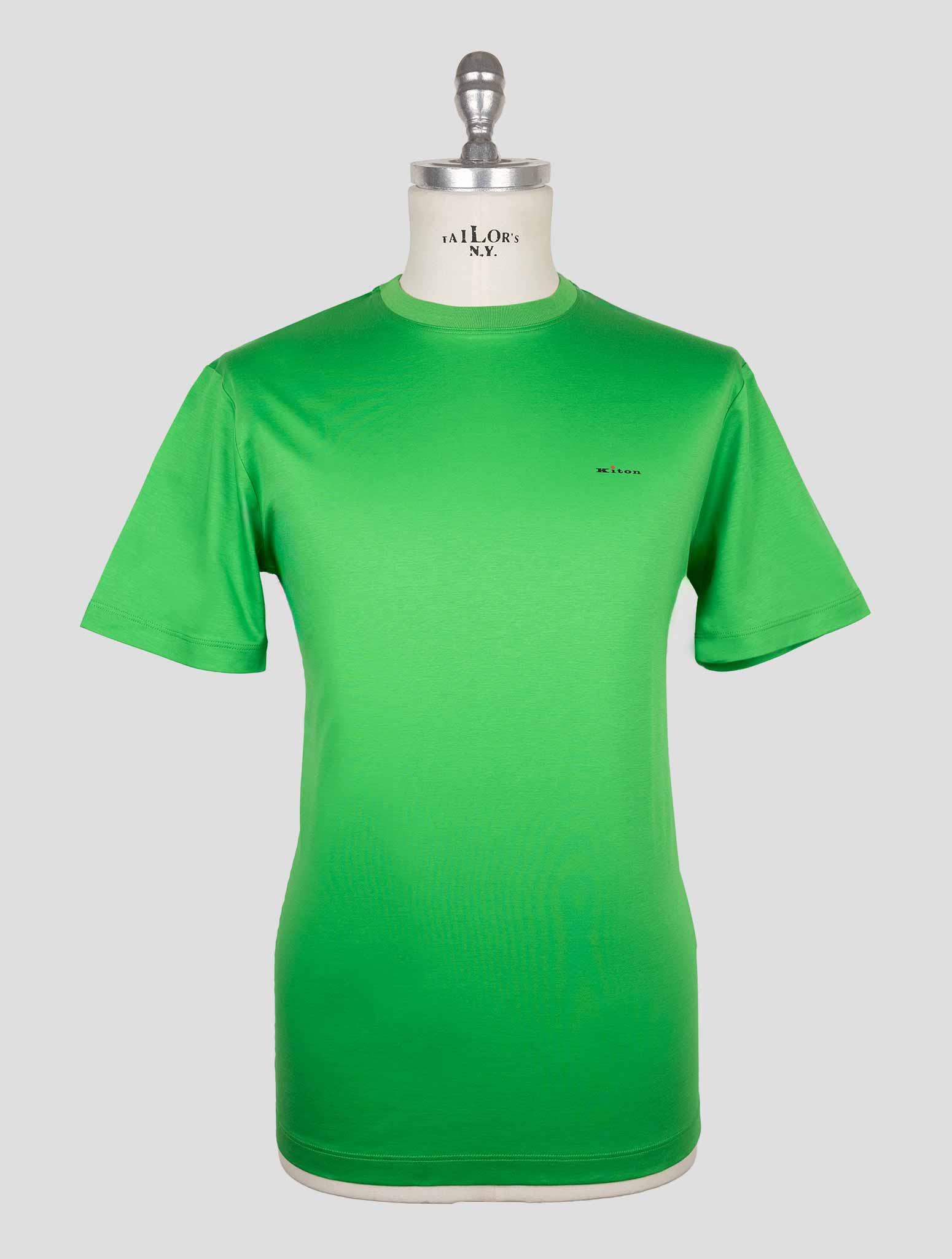 Kiton Green Cotton T-Shirt