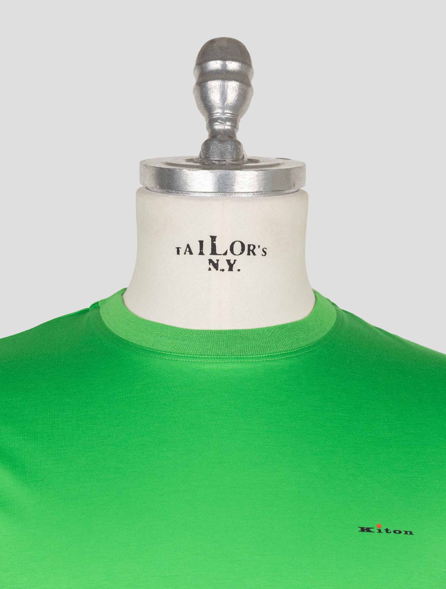 Kiton Green Cotton T-Shirt