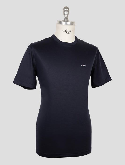 Kiton Dark Blue Cotton T-Shirt