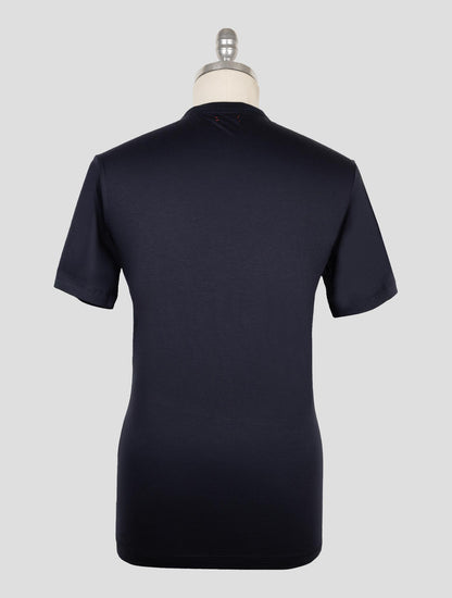 Kiton Dark Blue Cotton T-Shirt