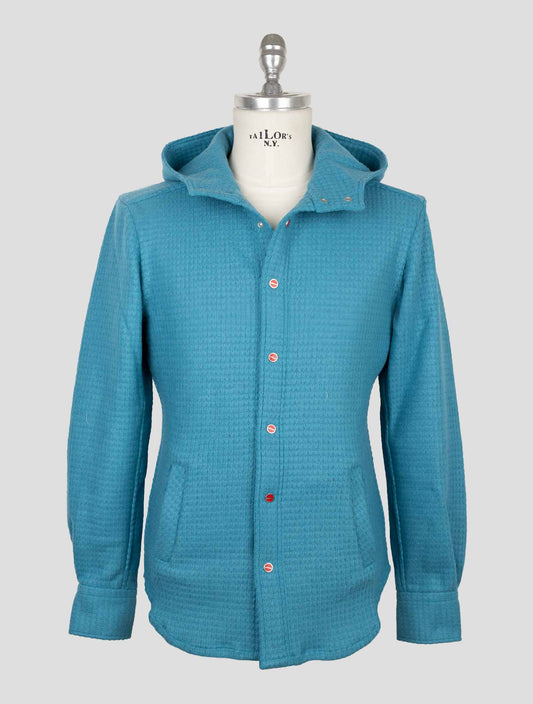 Kiton Light Blue Wool Pa Shirt Mariano