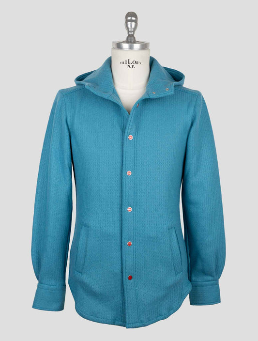 Kiton Light Blue Wool Pa Shirt Mariano