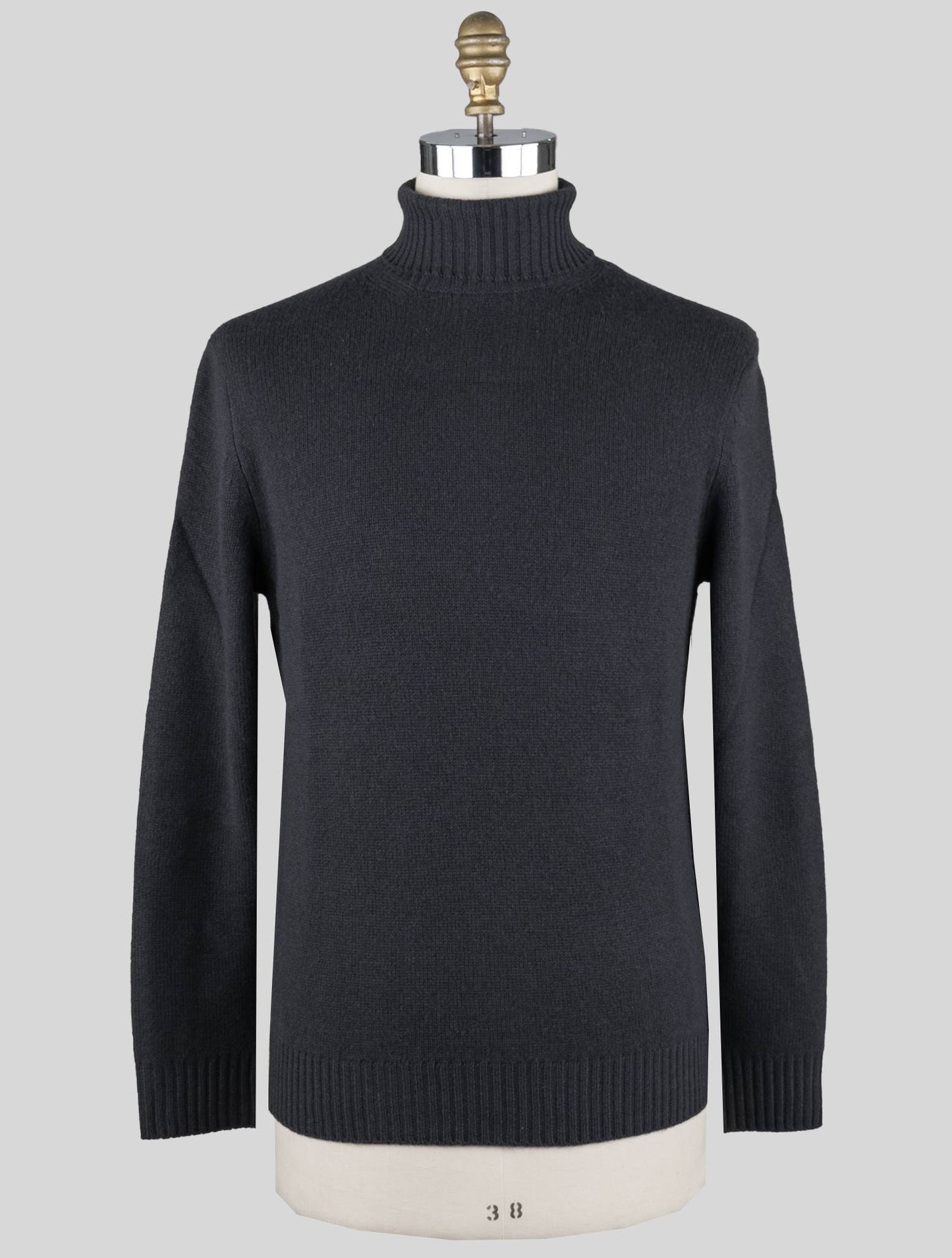 Malo mørkegrå jomfruuld sweater rullekrave