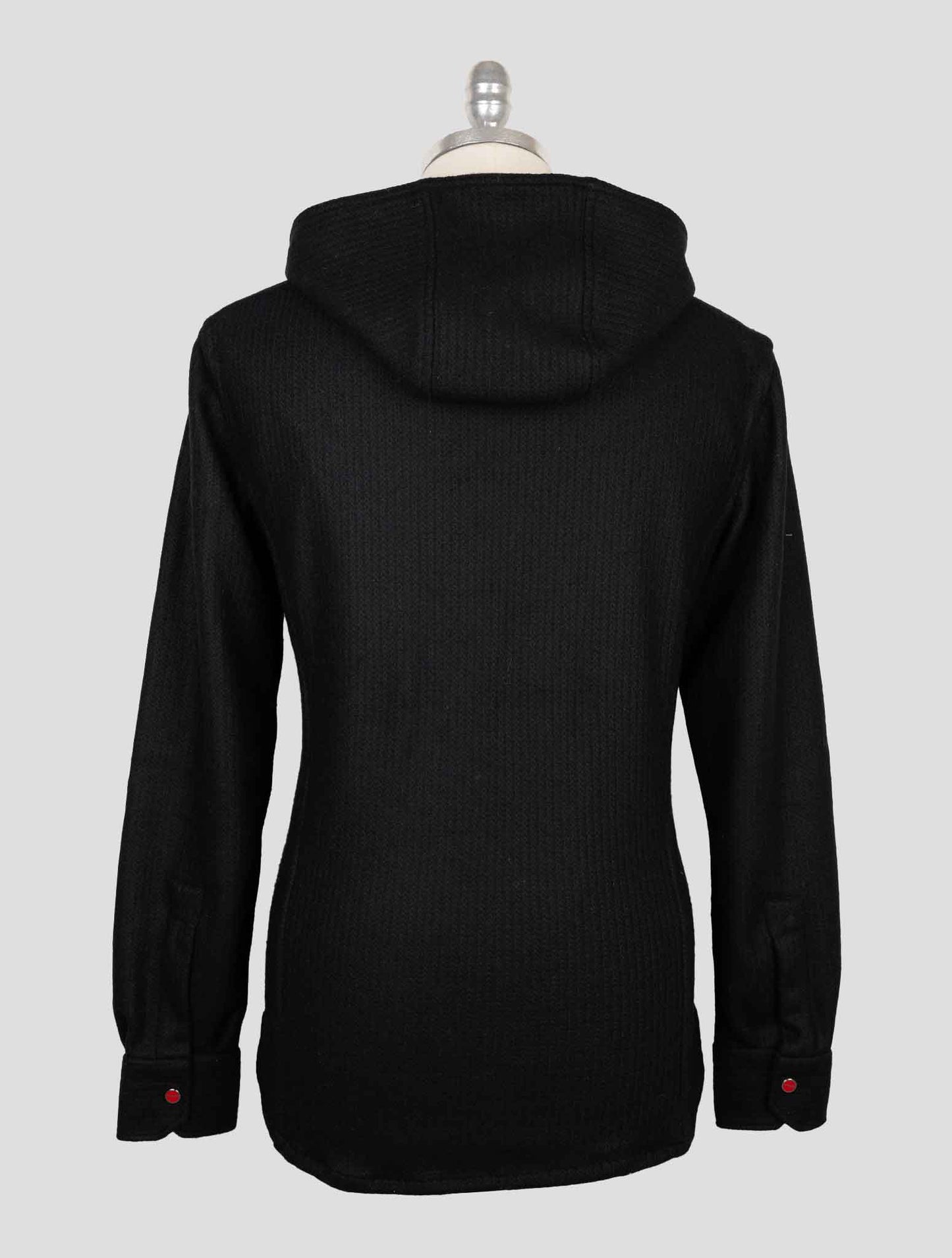 Kiton Black Wool Pa Shirt Mariano