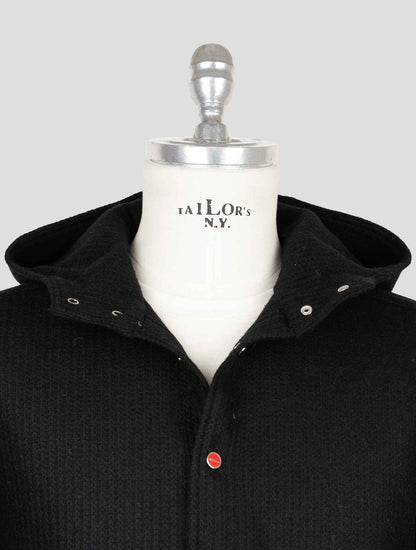 Kiton Black Wool Pa Shirt Mariano