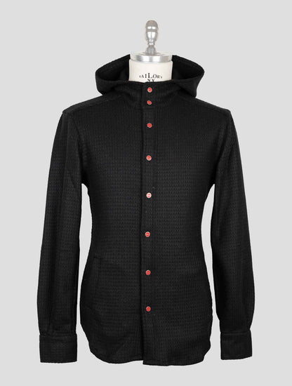 Kiton Black Wool Pa Shirt Mariano