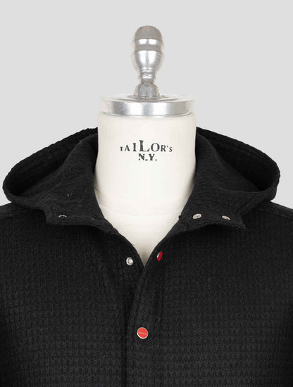 Kiton Black Wool Pa Shirt Mariano