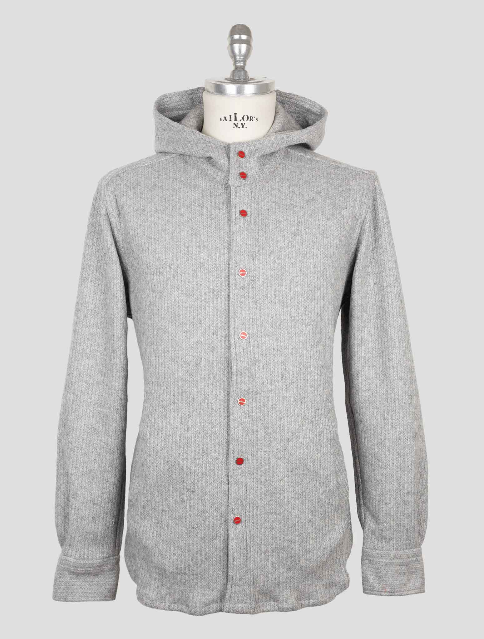 Kiton Gray Wool Pa Shirt Mariano