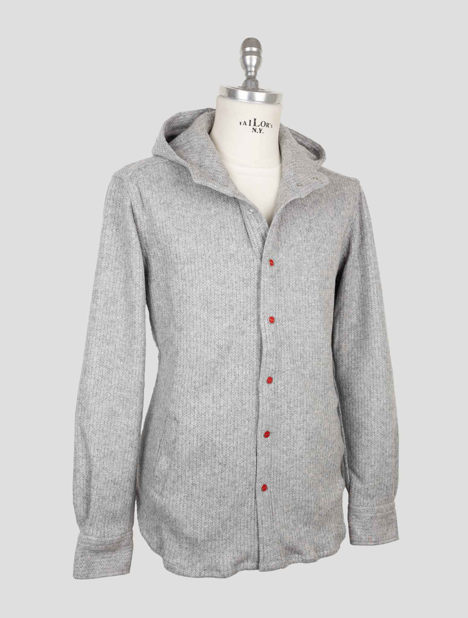 Kiton Gray Wool Pa Shirt Mariano