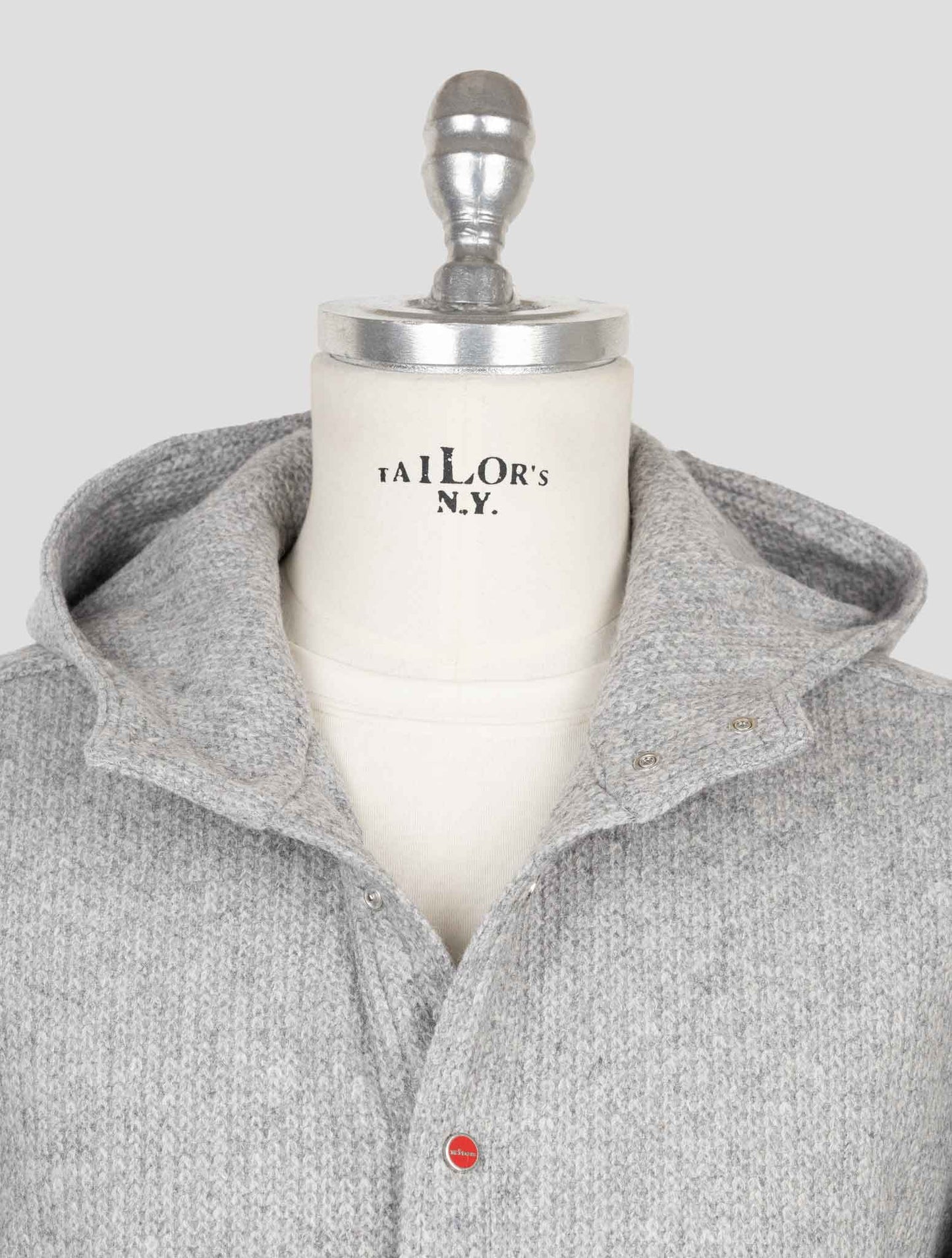 Kiton Gray Wool Pa Shirt Mariano