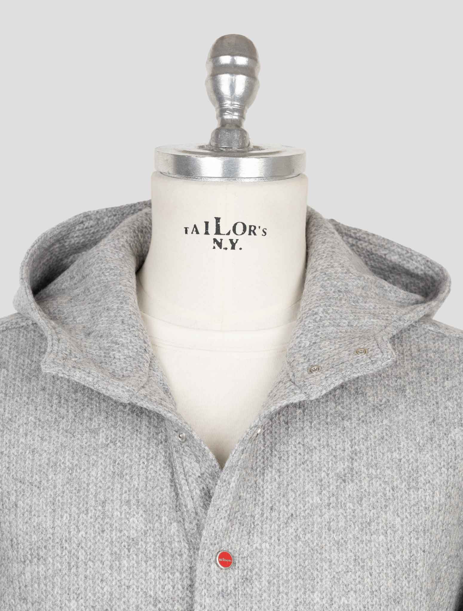 Kiton Gray Wool Pa Shirt Mariano