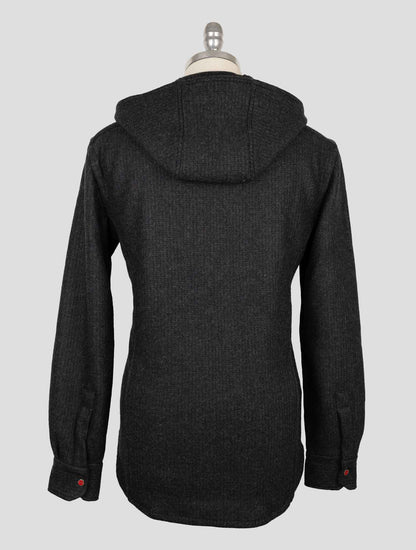 Kiton Dark Gray Wool Pa Shirt Mariano