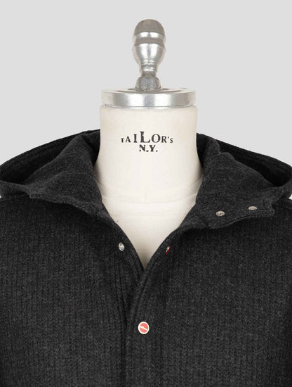 Kiton Dark Gray Wool Pa Shirt Mariano