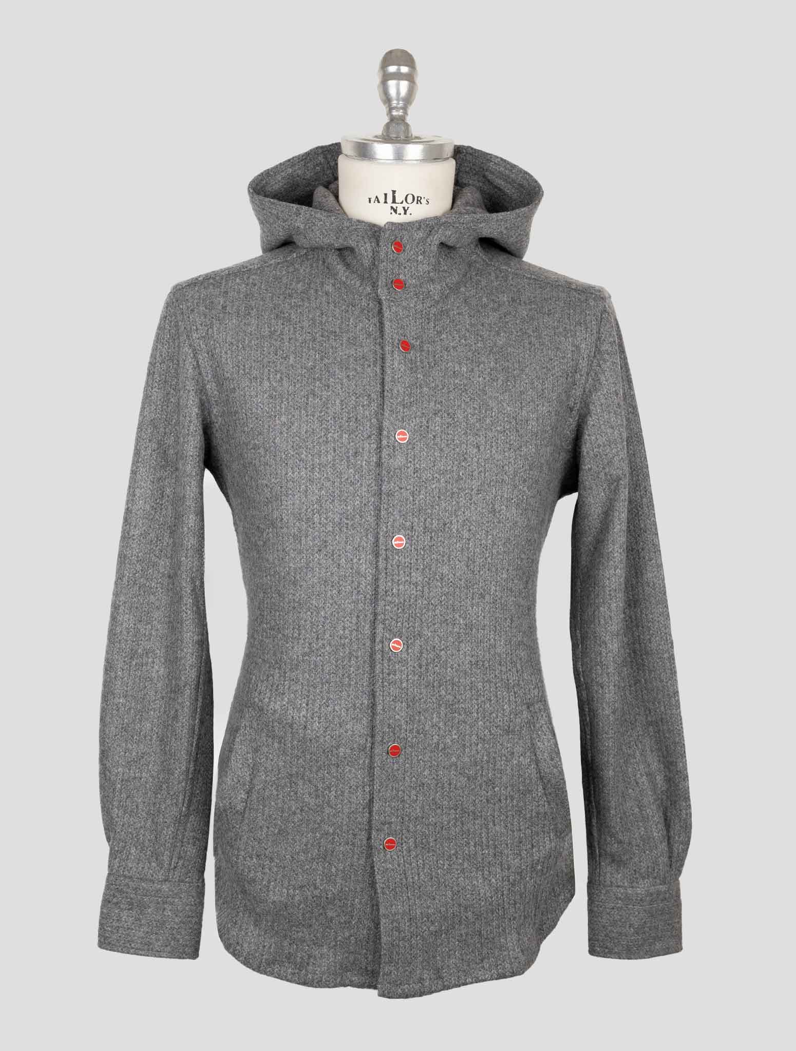 Kiton Gray Wool Pa Shirt Mariano