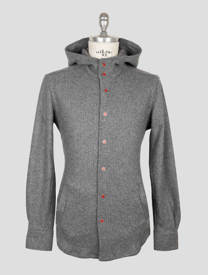 Kiton Gray Wool Pa Shirt Mariano