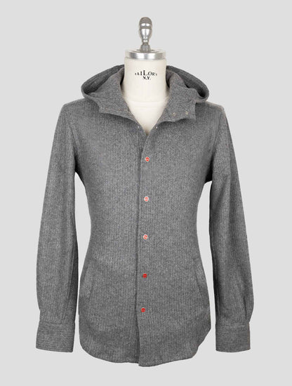 Kiton Gray Wool Pa Shirt Mariano