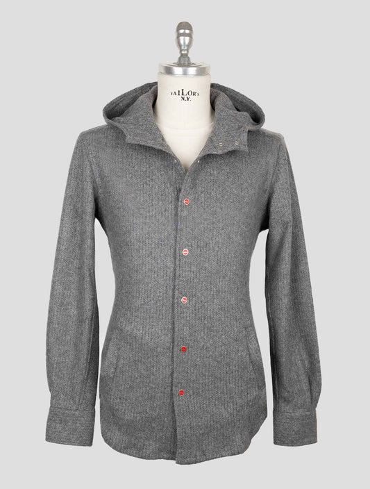 Kiton Gray Wool Pa Shirt Mariano